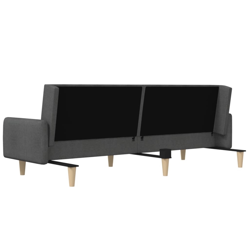 Vidaxl Wooden Frame Sofa Bed in Dark Grey