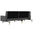 Vidaxl Wooden Frame Sofa Bed in Dark Grey