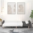Vidaxl Wooden Frame Sofa Bed in Dark Grey