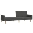 Vidaxl Wooden Frame Sofa Bed in Dark Grey