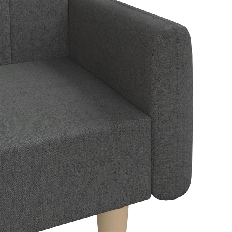 Vidaxl Wooden Frame Sofa Bed in Dark Grey