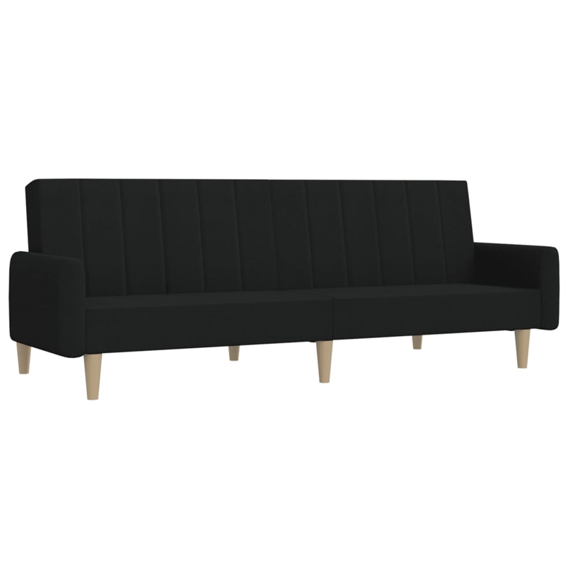 Vidaxl Sofa Bed in Black Polyester