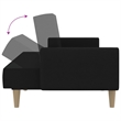 Vidaxl Sofa Bed in Black Polyester