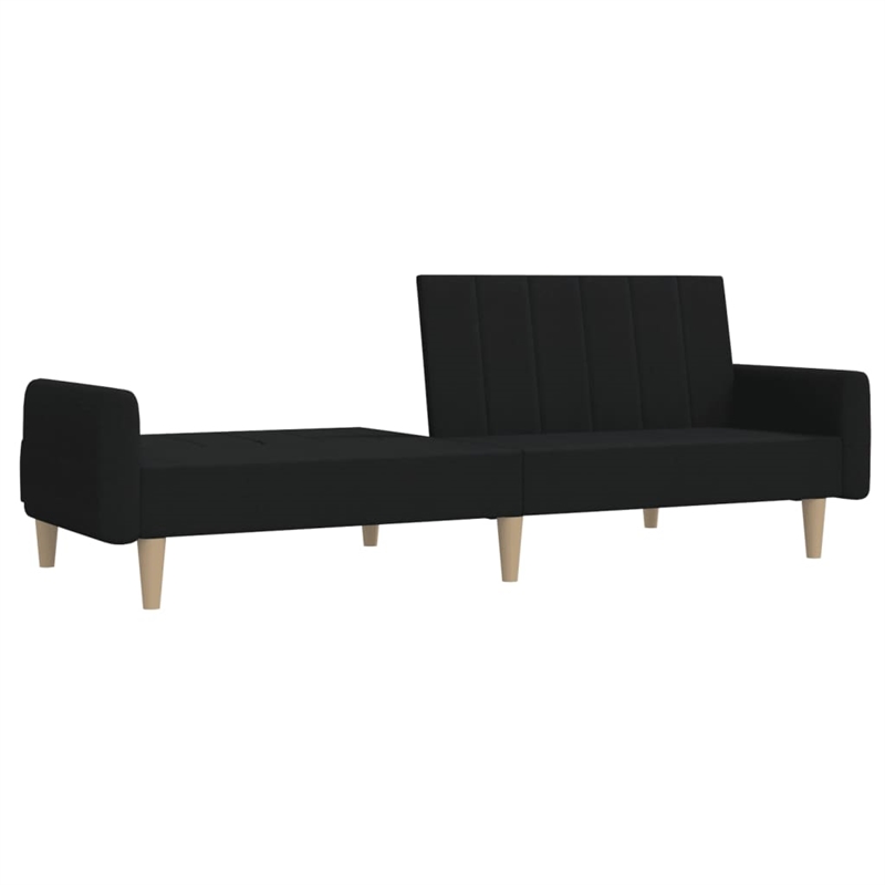 Vidaxl Sofa Bed in Black Polyester