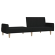 Vidaxl Sofa Bed in Black Polyester