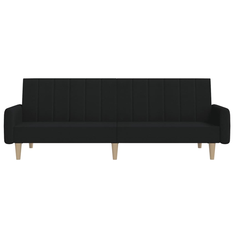 Vidaxl Sofa Bed in Black Polyester