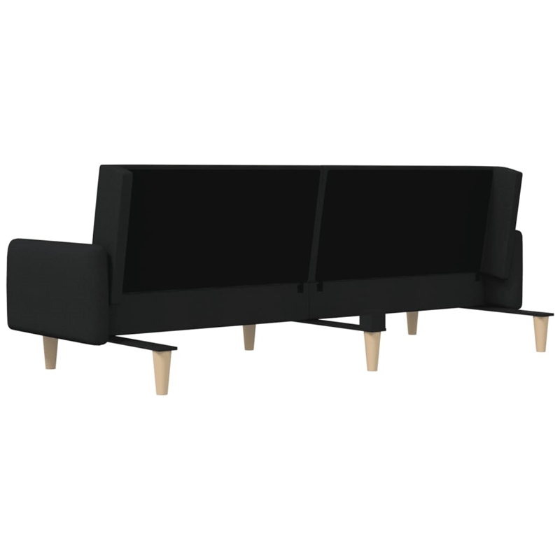 Vidaxl Sofa Bed in Black Polyester