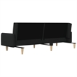 Vidaxl Sofa Bed in Black Polyester