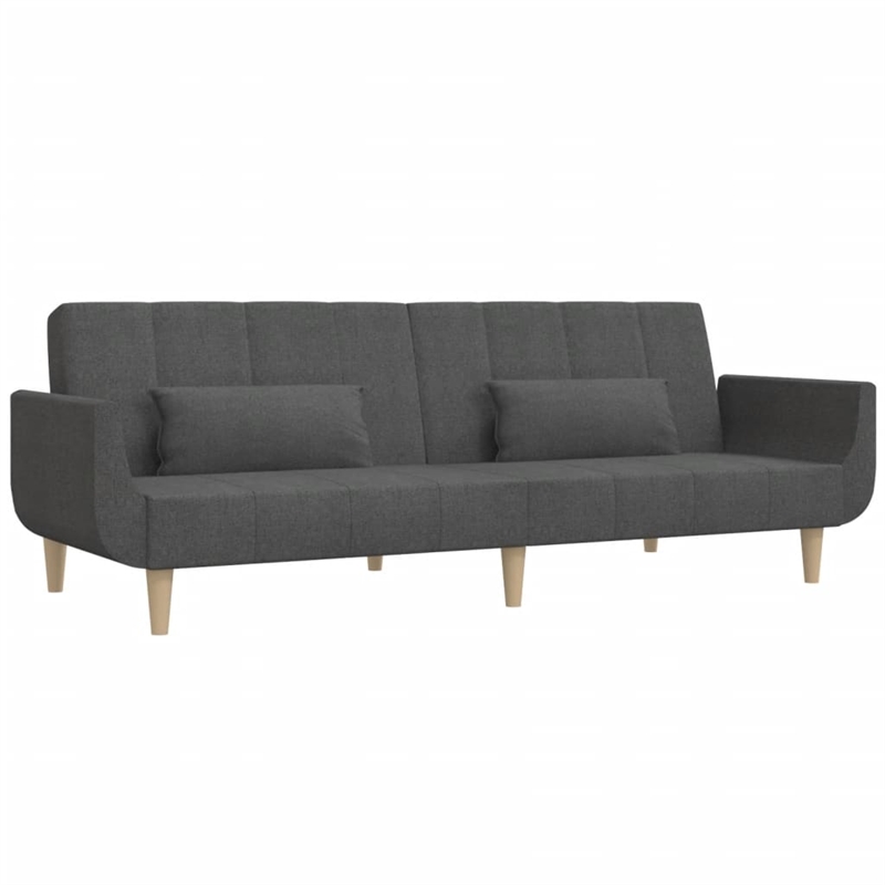 Vidaxl Sofa Bed in Dark Grey Fabric
