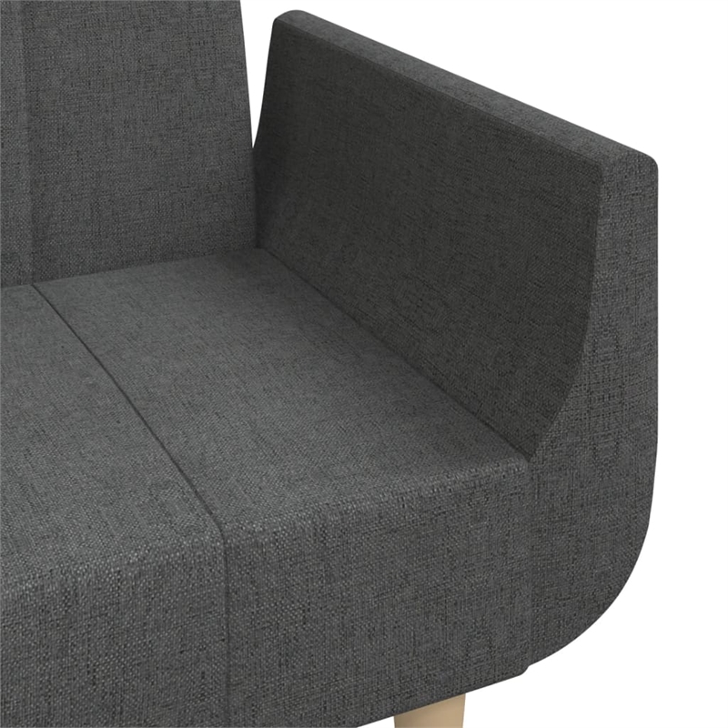Vidaxl Sofa Bed in Dark Grey Fabric