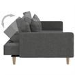Vidaxl Metal Sofa Bed in Dark Gray Fabric