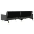 Vidaxl Metal Sofa Bed in Dark Gray Fabric
