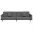 Vidaxl Metal Sofa Bed in Dark Gray Fabric
