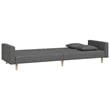 Vidaxl Metal Sofa Bed in Dark Gray Fabric