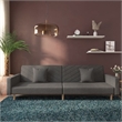Vidaxl Metal Sofa Bed in Dark Gray Fabric
