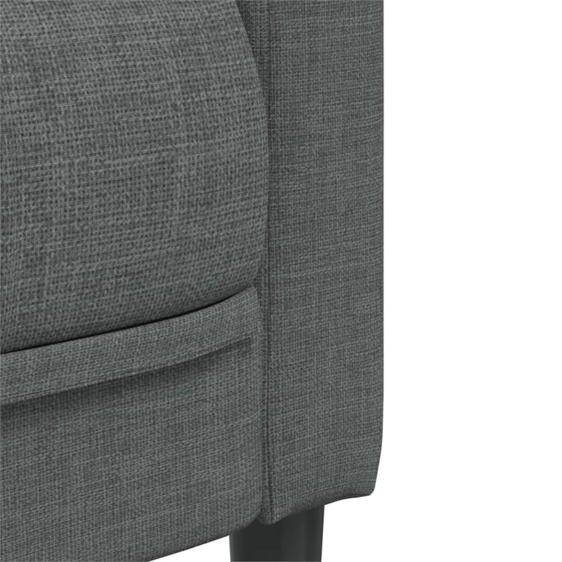 Vidaxl Single Sofa Chair in Dark Gray Polyester