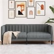 Vidaxl 2-Seater Sofa in Dark Grey Polyester