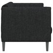 Vidaxl 2-Seater Sofa in Black Polyester
