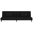 Vidaxl Sofa Bed in Black Polyester