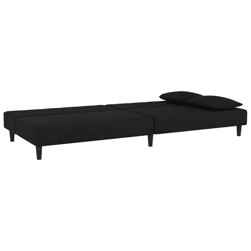 Vidaxl Sofa Bed in Black Polyester