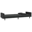Vidaxl Sofa Bed in Black Velvet Polyester Velvet