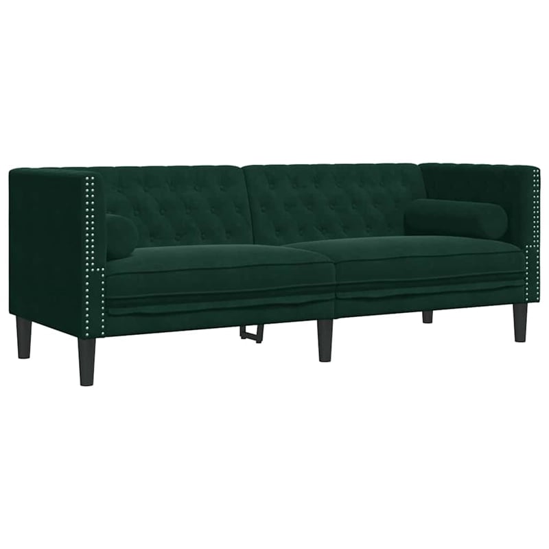 Vidaxl Chesterfield Sofa in Dark Green