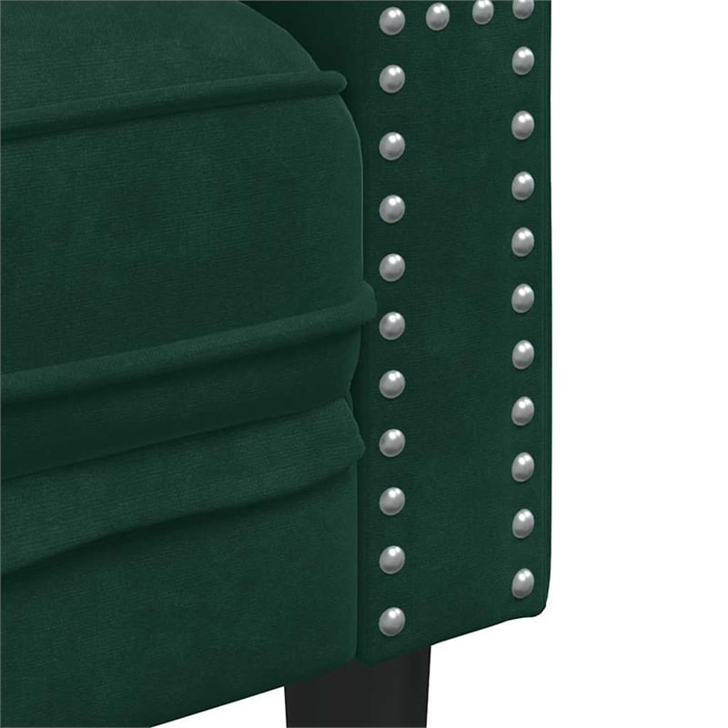 Vidaxl Chesterfield Sofa in Dark Green