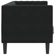 Vidaxl 3-Seater Chesterfield Sofa in Black Velvet