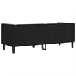 Vidaxl 3-Seater Chesterfield Sofa in Black Velvet