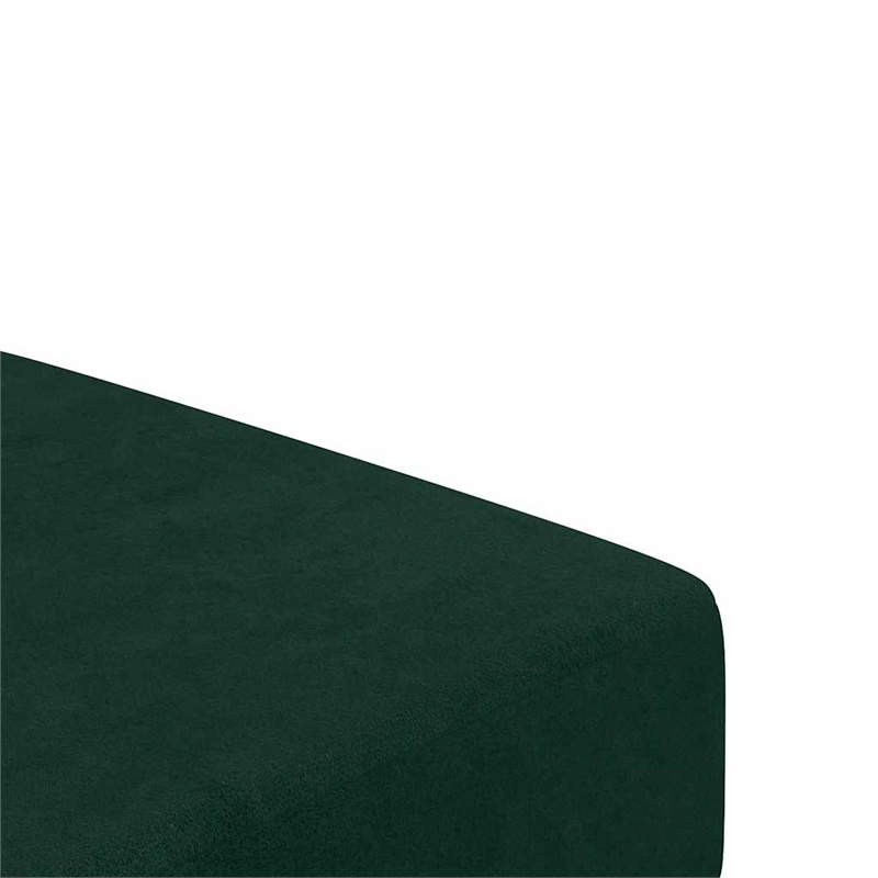 Vidaxl Sofa Bed in Dark Green Polyester Velvet