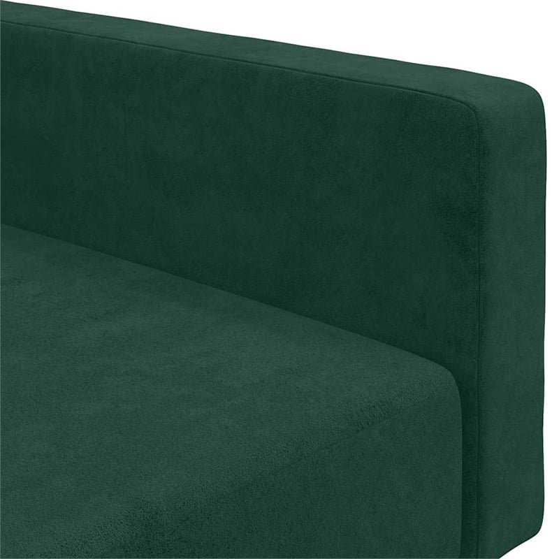 Vidaxl Standard Sofa Bed in Dark Green Velvet