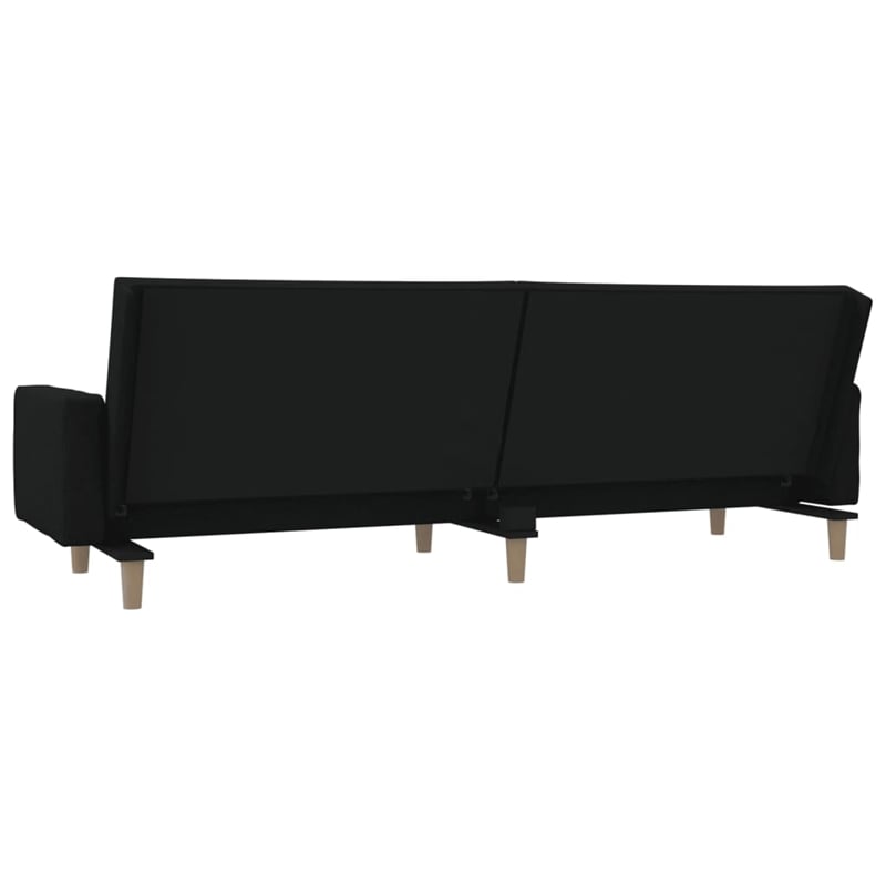 Vidaxl 2-Seater Size Sofa Bed in Black Fabric