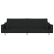 Vidaxl 2-Seater Size Sofa Bed in Black Fabric