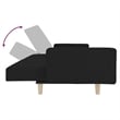 Vidaxl 2-Seater Size Sofa Bed in Black Fabric