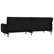 Vidaxl 2-Seater Size Sofa Bed in Black Fabric