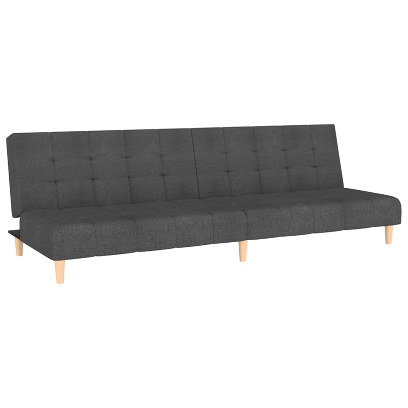 Vidaxl 2-Seater Sofa Bed in Dark Gray Polyester