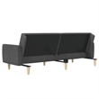 Vidaxl 2-Seater Sofa Bed in Dark Grey Fabric
