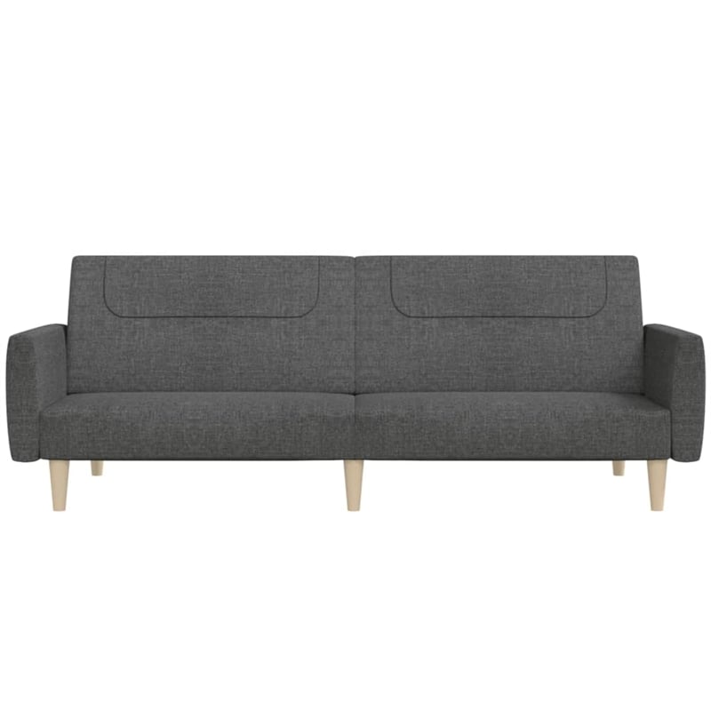 Vidaxl 2-Seater Sofa Bed in Dark Grey Fabric
