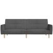Vidaxl 2-Seater Sofa Bed in Dark Grey Fabric