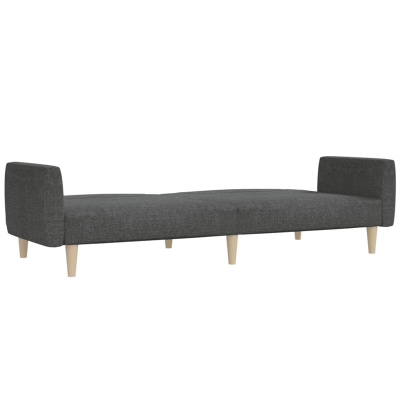 Vidaxl 2-Seater Sofa Bed in Dark Grey Fabric