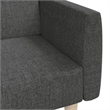 Vidaxl 2-Seater Sofa Bed in Dark Grey Fabric