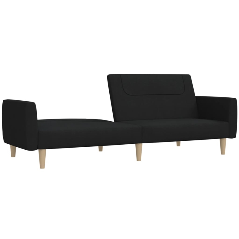 Vidaxl Sofa Bed in Black Fabric