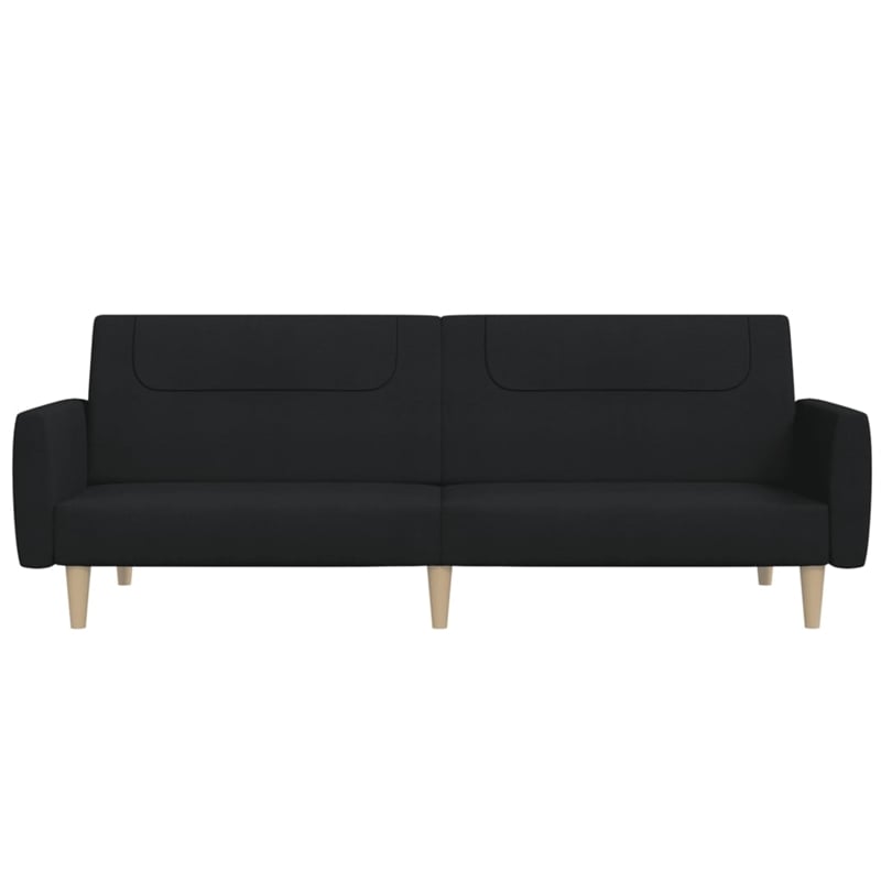 Vidaxl Sofa Bed in Black Fabric