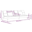 Vidaxl 2-Seater Sofa Bed in Dark Green Velvet