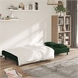 Vidaxl 2-Seater Sofa Bed in Dark Green Velvet