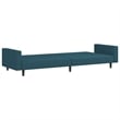 Vidaxl Sofa Bed in Blue Polyester Velvet