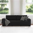 Vidaxl 3-Seater Sofa in Black Polyester