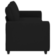 Vidaxl 3-Seater Sofa in Black Polyester