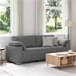 Vidaxl Sofa with Cushion in Dark Gray