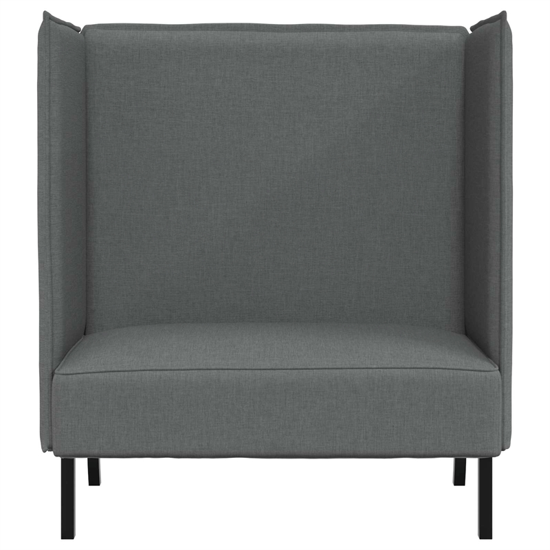 Vidaxl Highback Sofa in Dark Gray